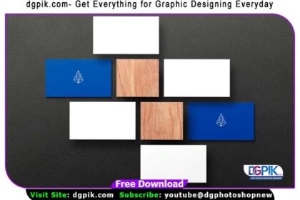 Realistic Business Card Psd Mockup