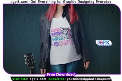 Red Hair Tshirt Psd Mockup