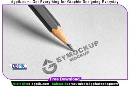 Sketch Logo Photoshop PSD MockupJPG