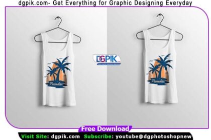Sleeveless T-Shirt PSD Mockup