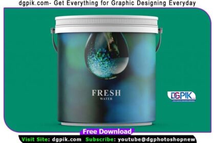 Supplement Bucket Psd Mockup