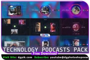 Technology Podcasts Pack For After Effects