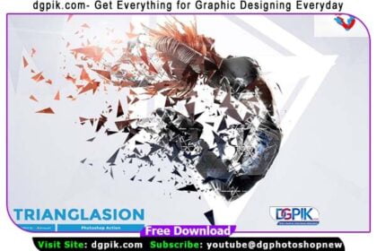Trianglasion Effect Photoshop ActionJPG
