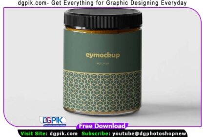 Vitamin Jar PSD Mockup