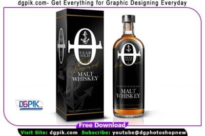 Whisky Packaging PSD Mockup
