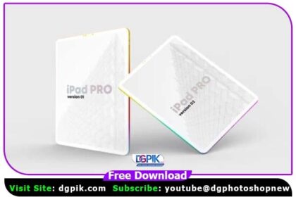 iPad Pro Clay Colorful Psd Mockup