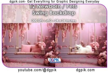 12 Newborn or Pets Swing Backdrop