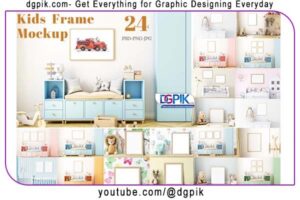 24 Kids Frame Psd Mockup Bundle