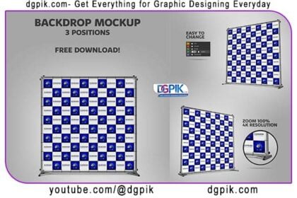 3D Backdrop Mockup (PSD)