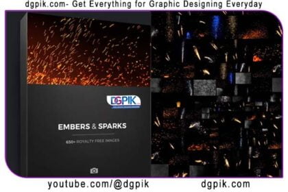620+ Stock EMBERS & SPARKS Photo Overlay