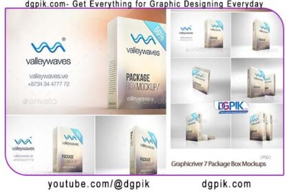 7 PACKAGE BOX PSD MOCKUPS