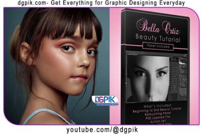 Beauty Retouching Tutorial Panel & Photoshop Actions