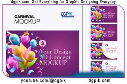 Carnival Psd Mockup