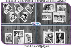 Elegant Torn Paper Photo Frame