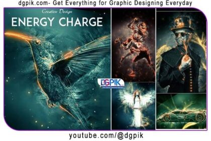 Energy Charge Effect Photoshop Action