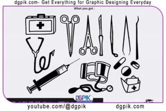 Hand Drawn Medical Tools