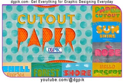 Paper Cutout Text Effects
