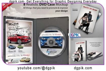 Realistic DVD CD Case Psd Mockup