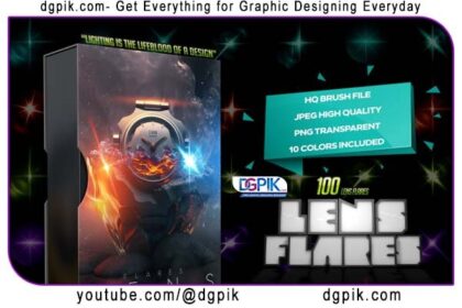 100 Lens Flares Lighting Effects PNG