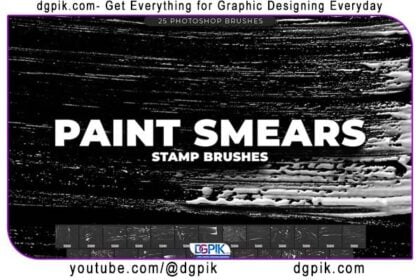 25 Ink Blots and Photoshop Brushes