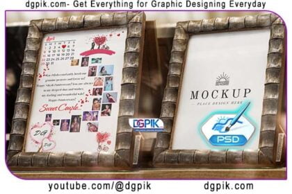 Photo frame on display