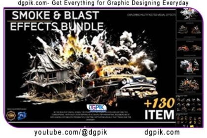 Smoke & Blast Effects PNG Bundle