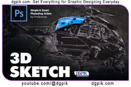 3D Sketch Conceptum Photoshop Action