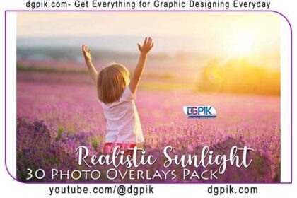 Realistic Sun Light Photo Overlays Pack