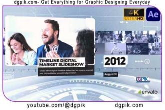 Timeline Digital Market Slideshow for After Effects