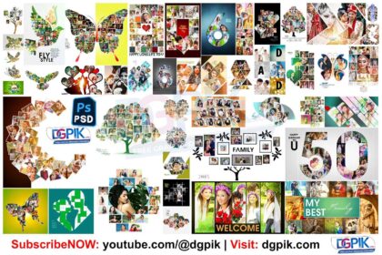 Collage Frame PSD Bundle Pack 176psd by dgpik