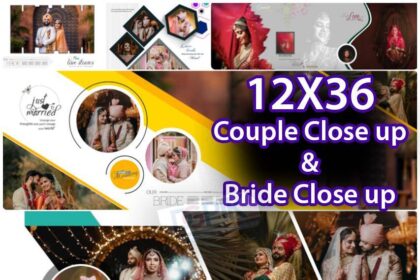 12x36-Couple Close up & Bride Close up 60Psd Pack