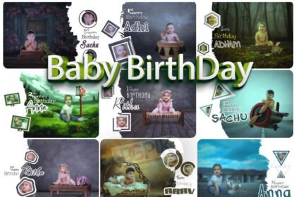 Baby BirthDay Design 40 PSD Pack