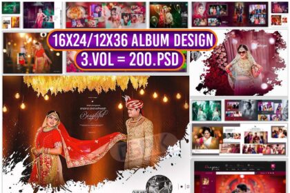 DG 1007 16x24-12X36 Album Design 3Vol 200PSD