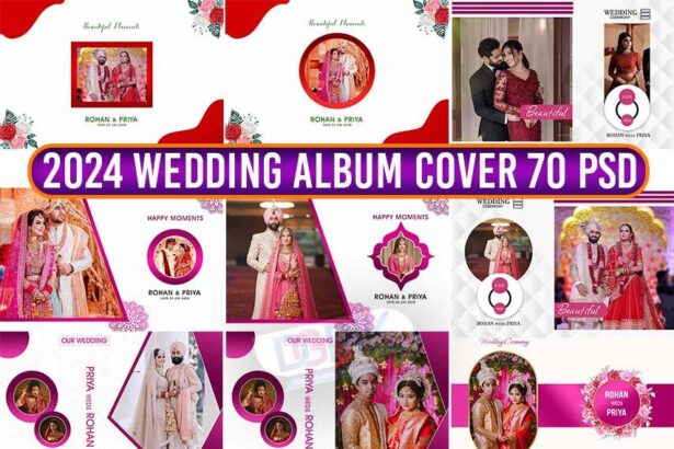 DG 1061 - 2024 Wedding Album Cover 70 PSD