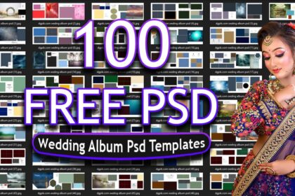 100 Free Wedding Album Psd Templates