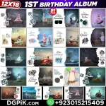 Creative 1st Happy Birthday Album Design 91PSD