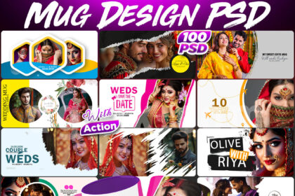 100 Mug Design PSD New Pack