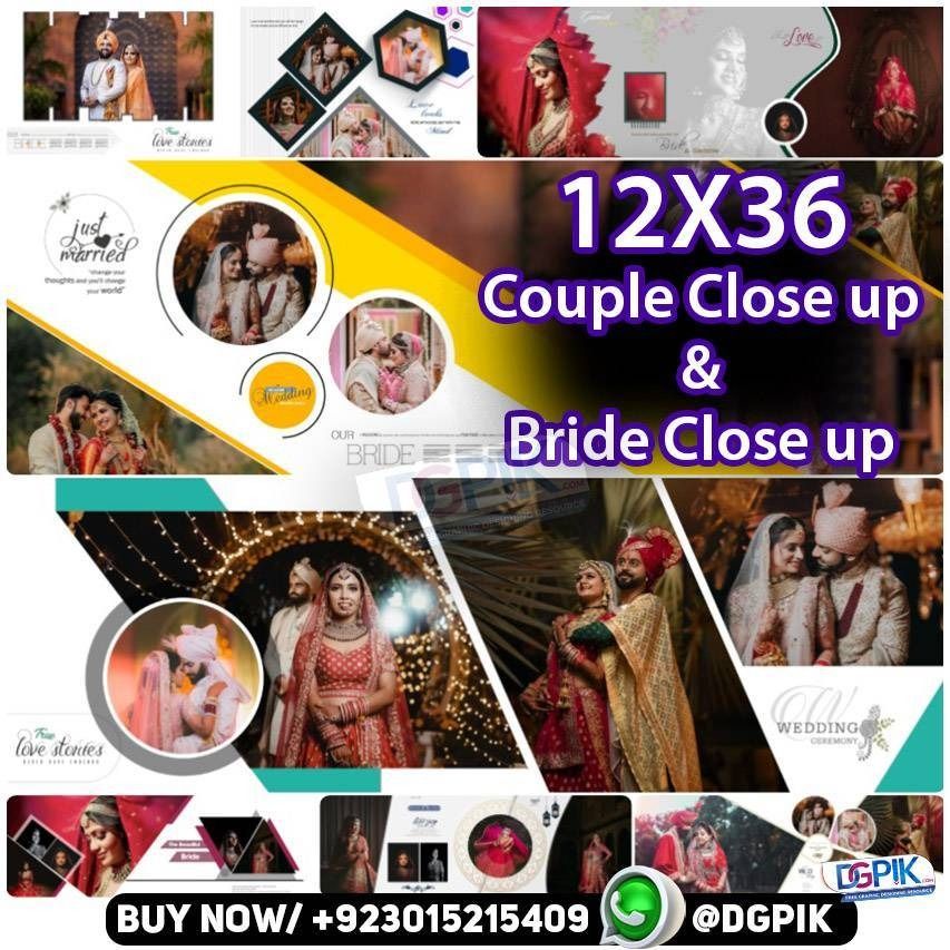 12×36-Couple Close up & Bride Close up 60Psd Pack – DG1002