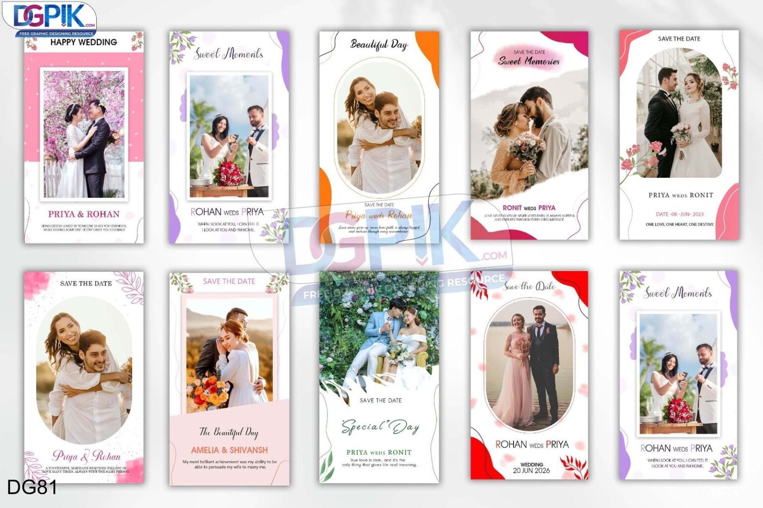 2024 Instagram Story 10PSD Pack – Professional Social Media Branding (DG81)