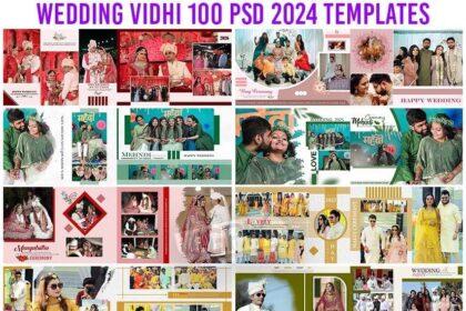 2024 WEDDING VIDHI 100.PSD Templates 10 Volume