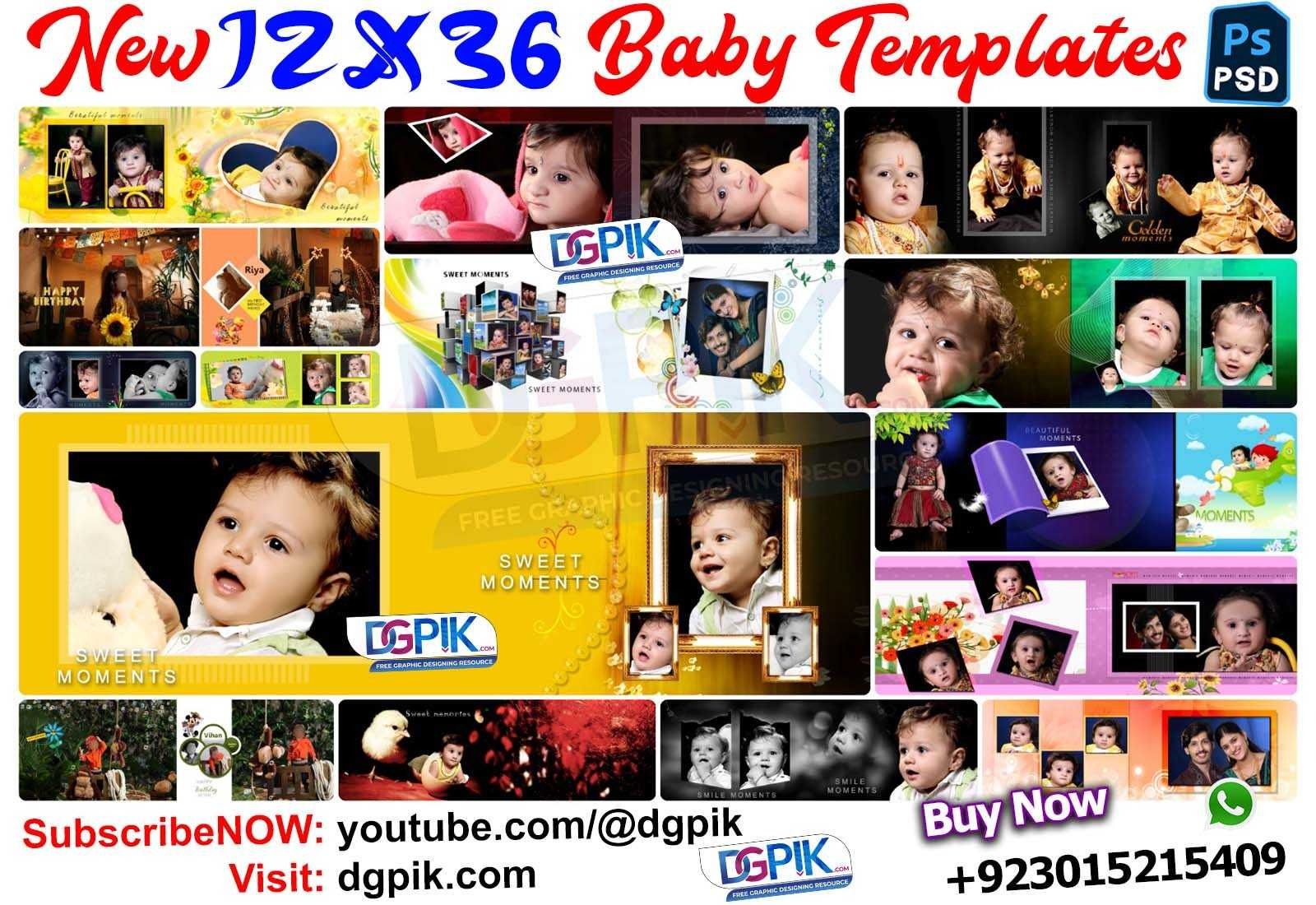 New 12X36 Baby PSD Templates 119. Psd
