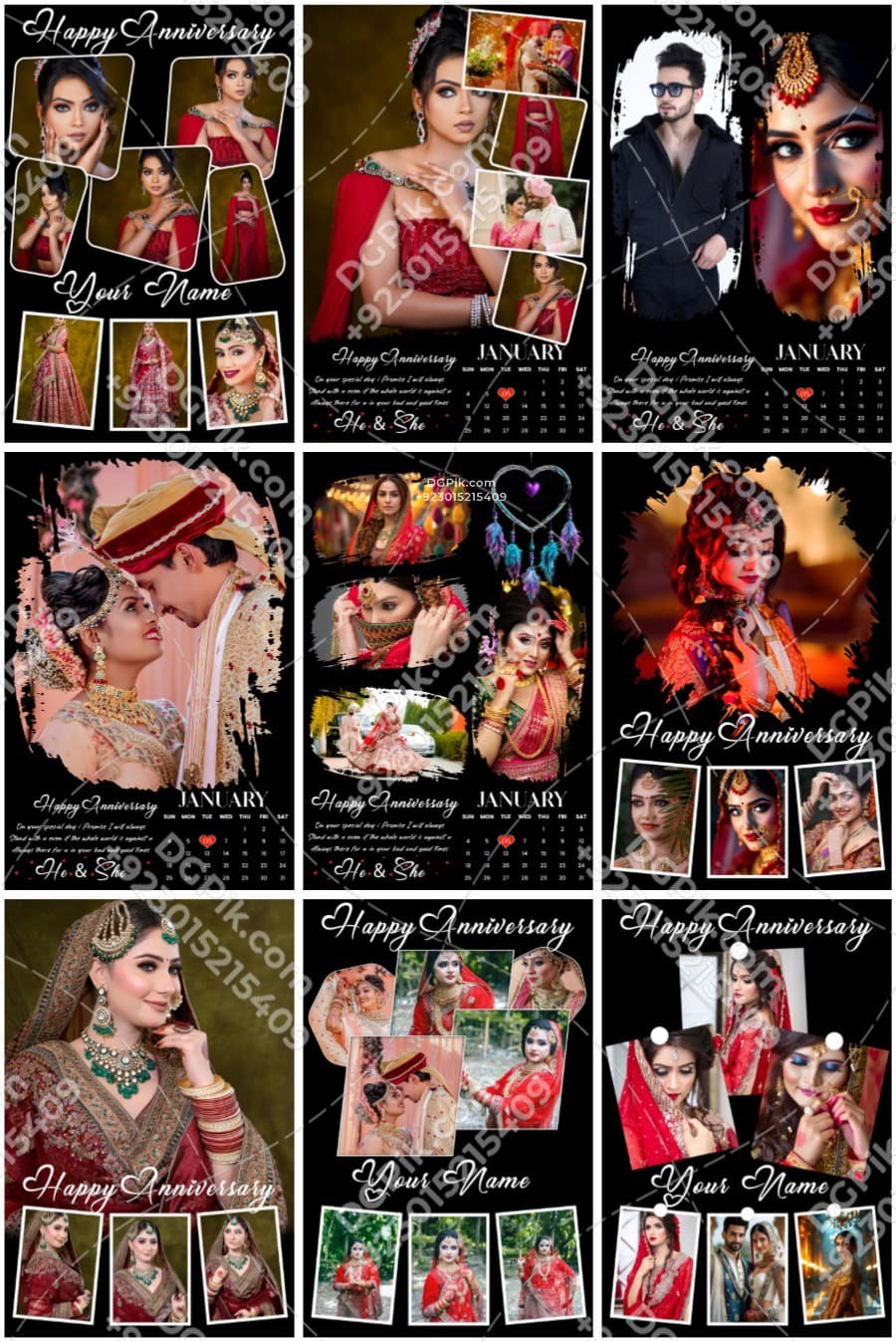 NEW 2026 Photo Collage Frame 120 PSD Prime Pack