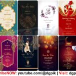 NEW 60 WEDDING INVITATION Psd Template