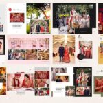 15 Free PSD 16x24 or 12x36 Wedding Album design Download