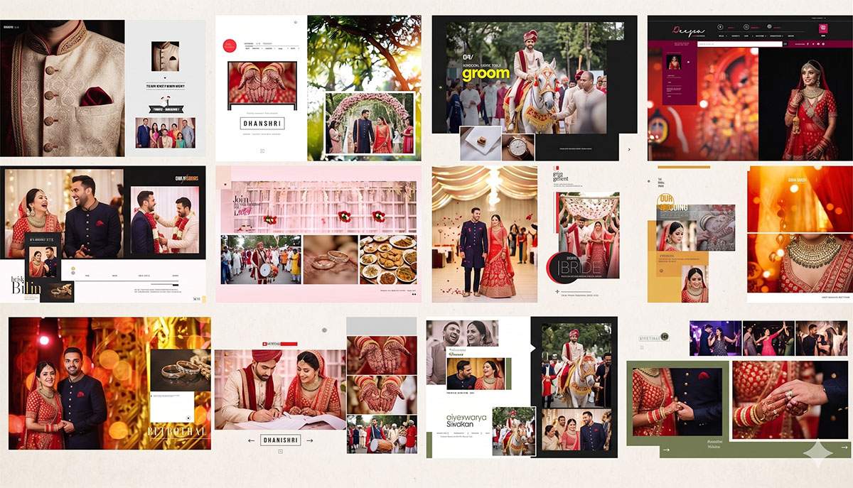 15 Free PSD 16x24 or 12x36 Wedding Album design Download