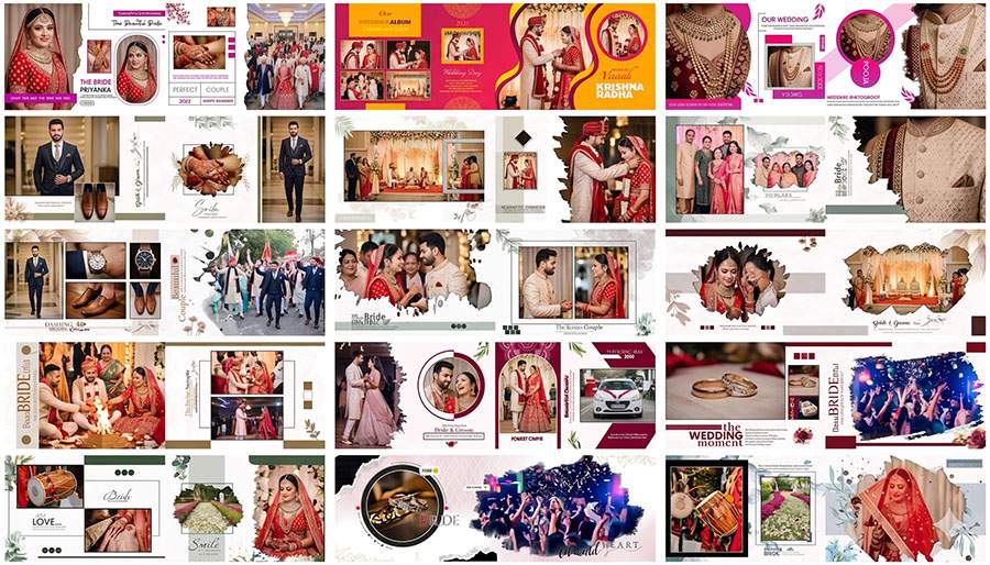 Free 12x36 Wedding Album Inner PSD Templates Download 2026