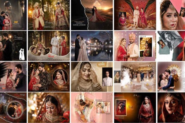 Free 20 Wedding Album Cover 12x18 PSD Templates Download