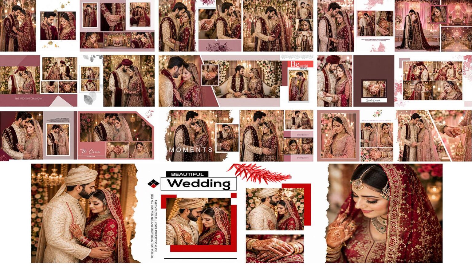 10 Beautiful Wedding Album PSD Templates 2026 Free Download