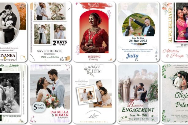 10 Free Creative WhatsApp Wedding Invitation PSD Template