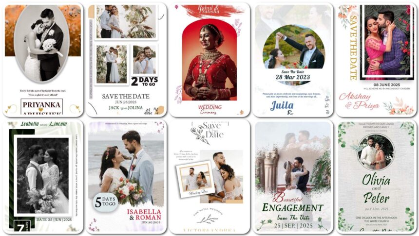10 Free Creative WhatsApp Wedding Invitation PSD Template